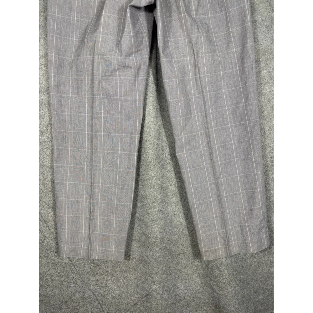 Banana Republic Modern Fit Mens 34x30 Gray Plaid Cotton‎ Dress Pants 632363-01